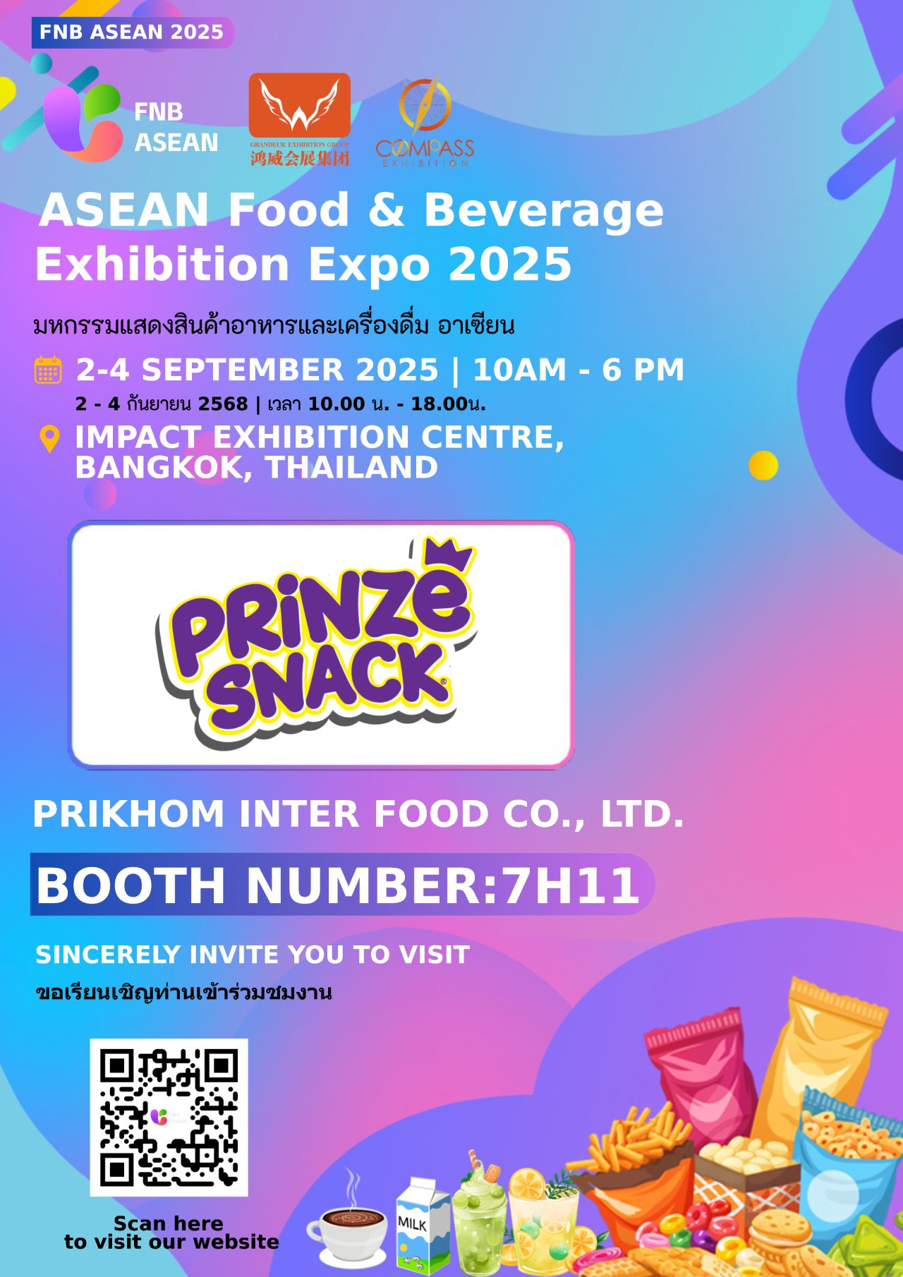 Welcoming PRIKHOM INTER FOOD CO., LTD. to the ASEAN SHOP & ASEAN F&B 2025