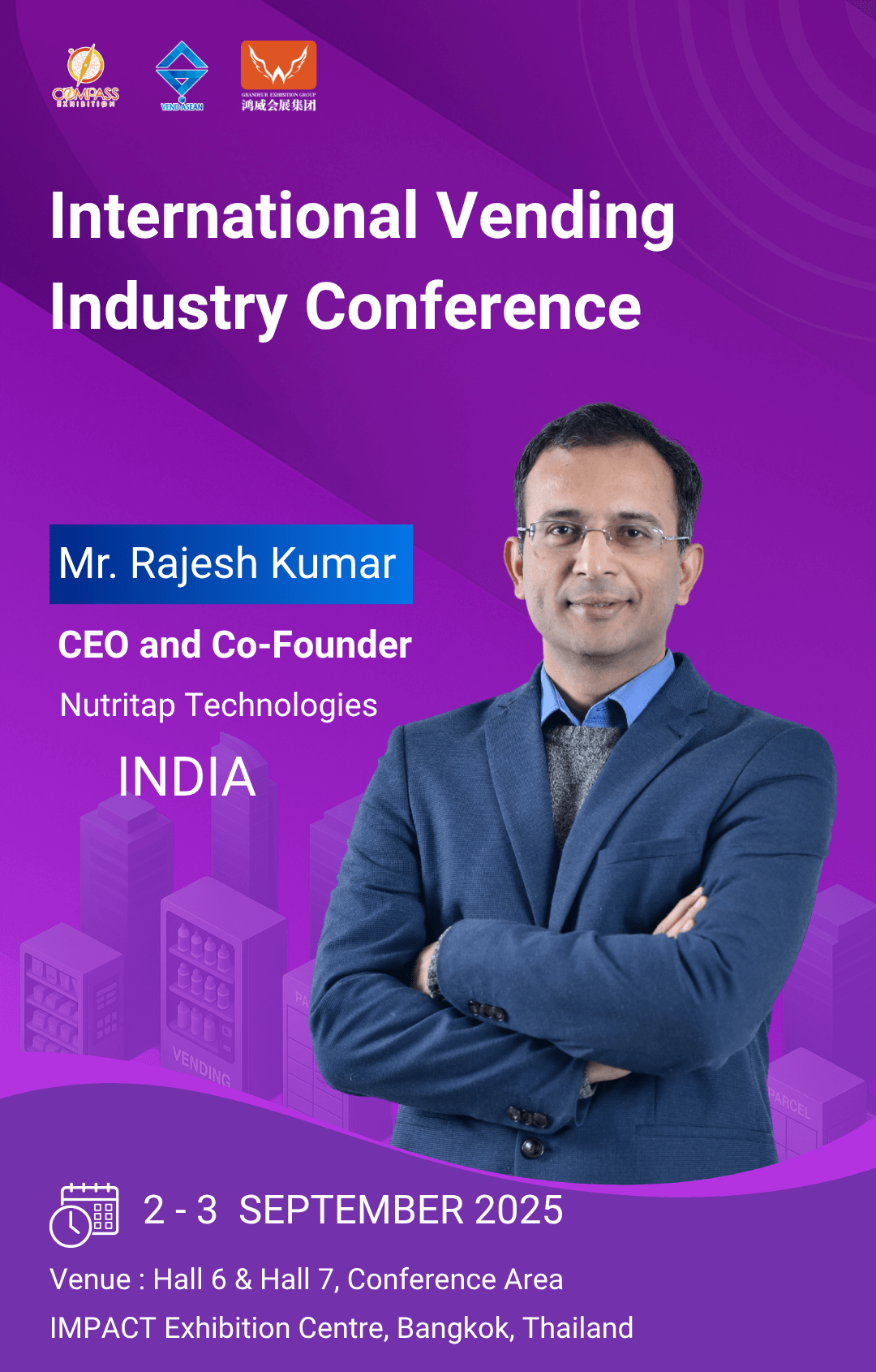 India's largest operator, Nutritap, will participate in International Vending Industry Conference 2025