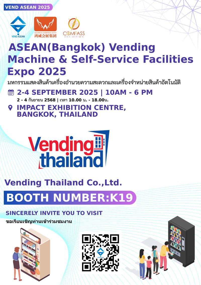 Welcome Vending Thailand Co., Ltd. to the VEND ASEAN 2025