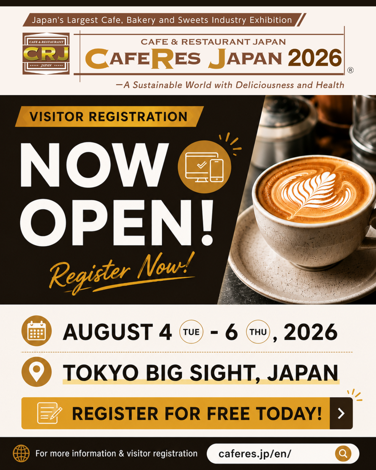 Partner Event -- Visitor Registration Now Open for CAFERES JAPAN 2026!